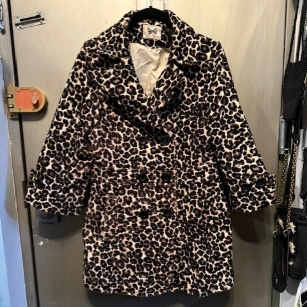 Vintage Leopard Print 1960's Retro Style Coat / Jacket